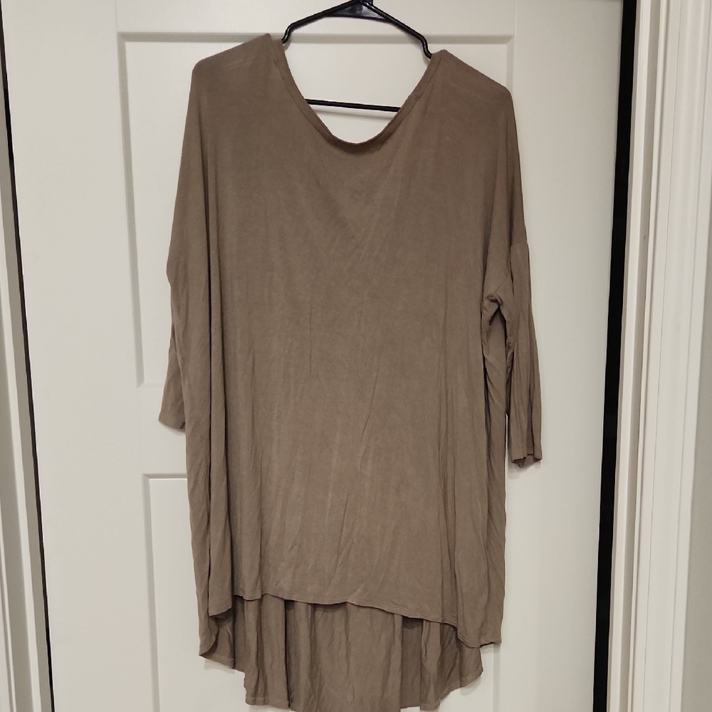 Bellamie Tan Tunic Top